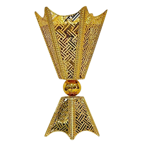 مبخرة معدنية كهربائية 13×27 سم باللون الذهبي