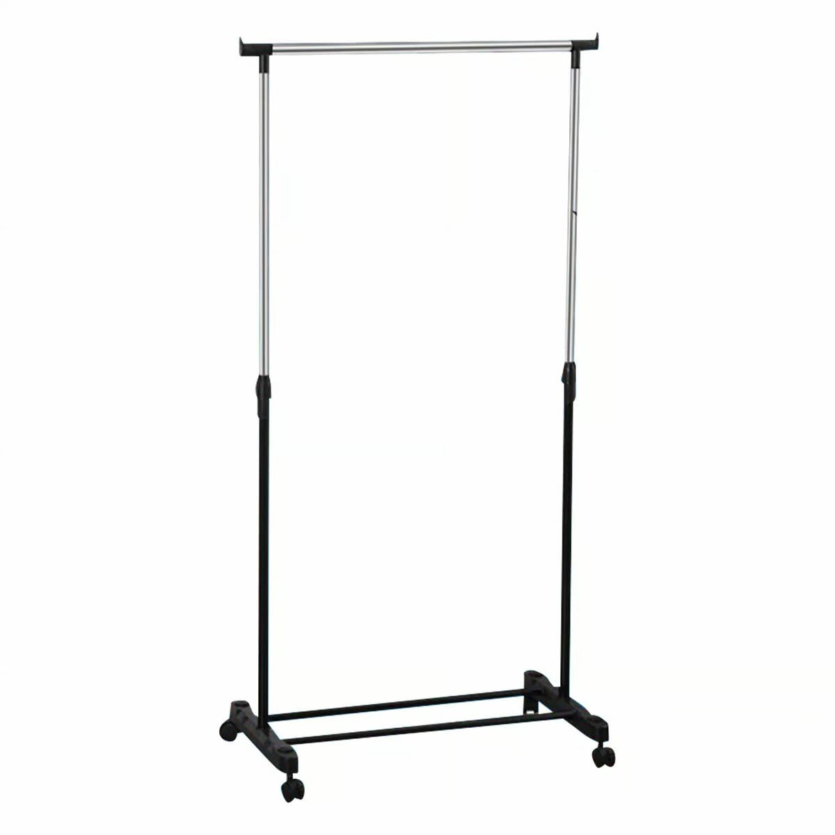 Maple Leaf Metal Garment Rack, Height Adjustable Clothes Rail with Wheels KT88B1033