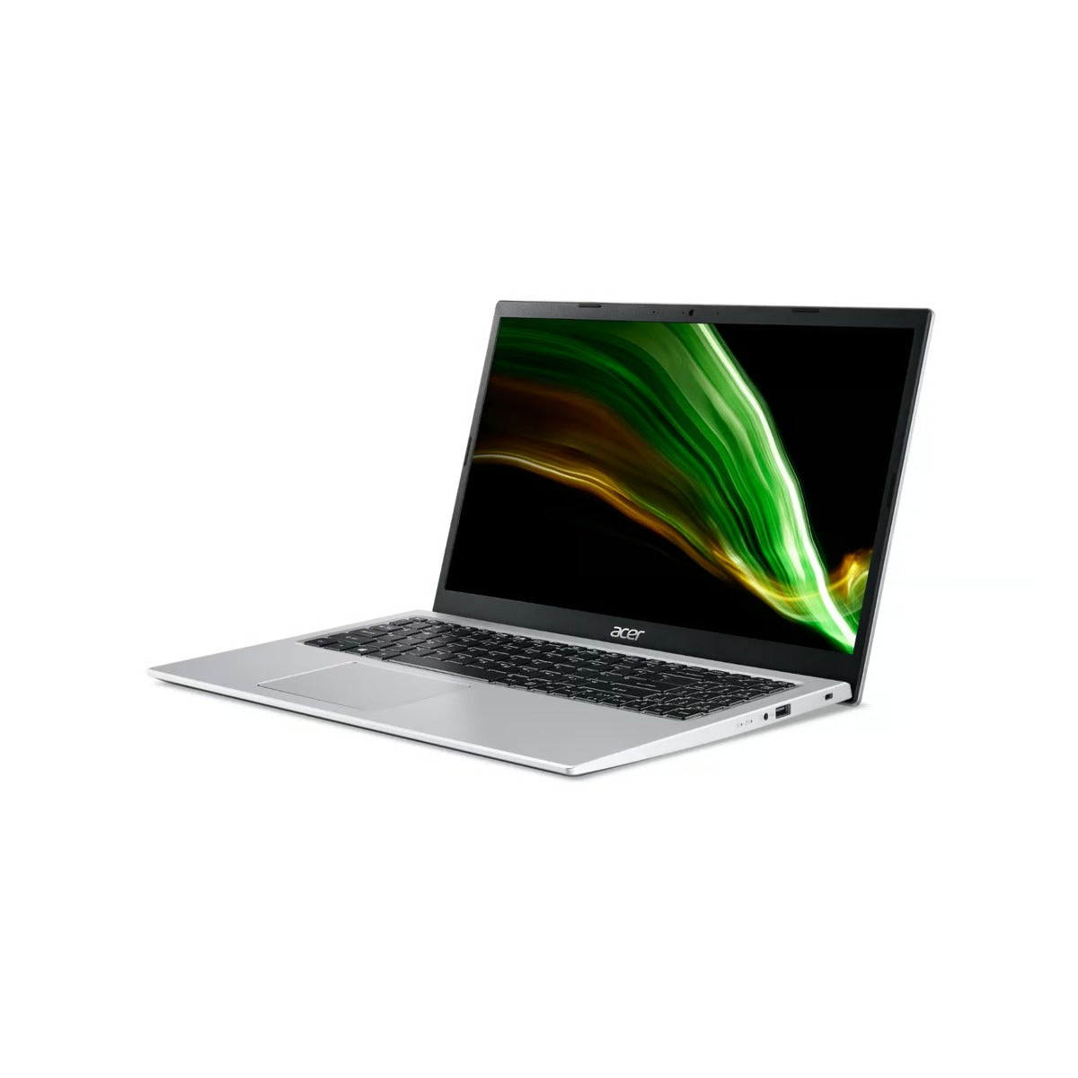 كمبيوتر محمول Acer Aspire 3 مقاس 15.6 بوصة، شاشة FHD، معالج Intel Core i5-1235U، ذاكرة وصول عشوائي سعتها 8 جيجابايت، قرص SSD سعة 512 جيجابايت، نظام التشغيل Windows 11 Home، فضي، A315-59-57ZZ