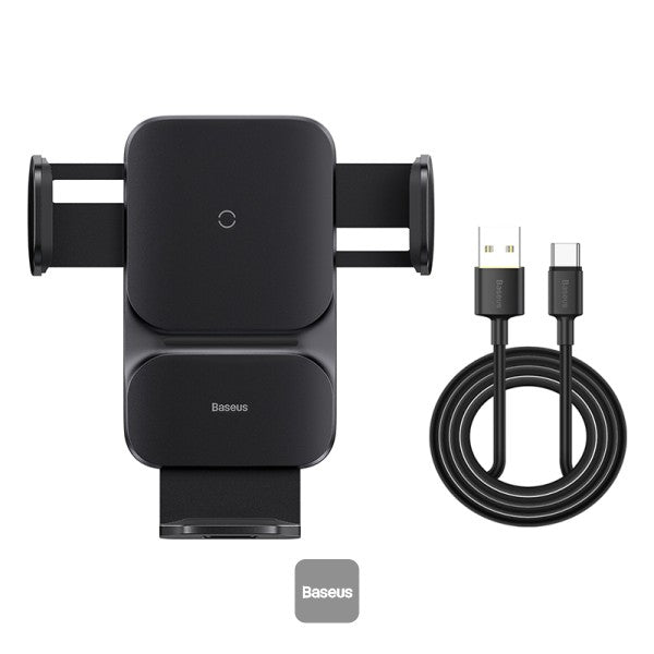 شاحن لاسلكي مثبت على فتحة تهوية السيارة من Wisdom Auto Alignment (Qi - 15W)