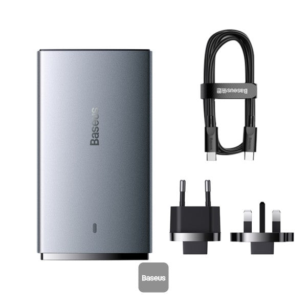 شاحن Baseus GaN5 Pro فائق النحافة وسريع C+U بقوة 65 وات (إصدار خارجي)