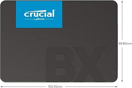 Crucial BX500 5OOGB Internal SSD | 2.5" SATA | Up To 550 MB/s | SATA 6GB/s | 3D NAND