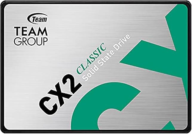 Teamgroup CX2 256GB SATA Internal SSD | 2.5" | Up to 540MBs | SATA III 6GBs | 3D NAND