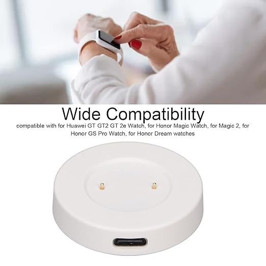 شاحن لاسلكي محمول متوافق مع ساعة GT GT2 GT 2e