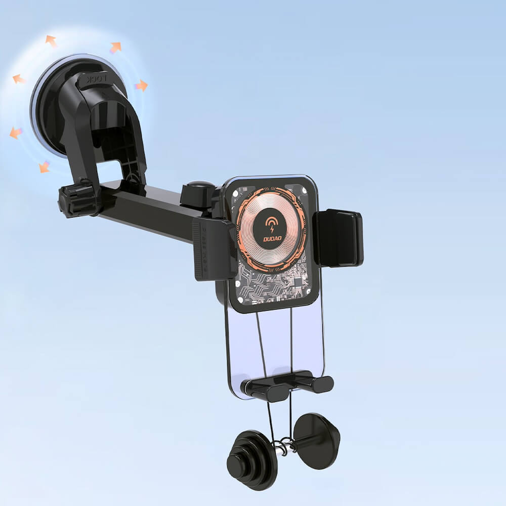 حامل لوحة القيادة وفتحة التهوية من Dudao F19 بقوة 15 وات لأجهزة iPhone مع Magsafe