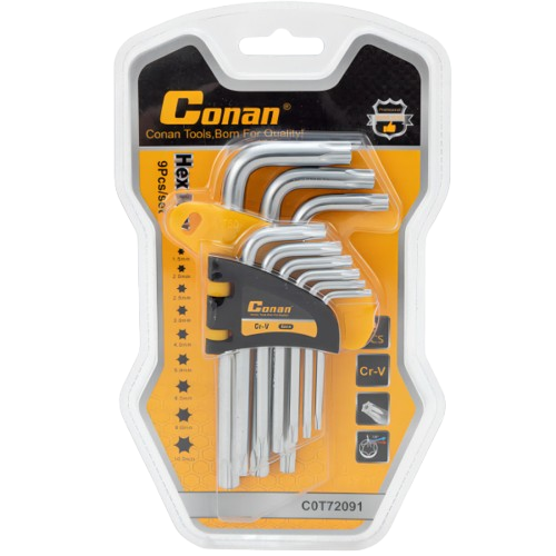 Conan Torx Key 9 Pieces Set COT72092
