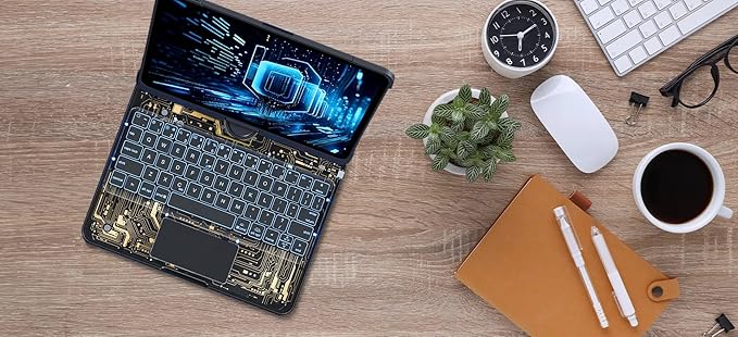 Green Lion Transparent Magic Keyboard Case for iPad Pro 12.9” - Black