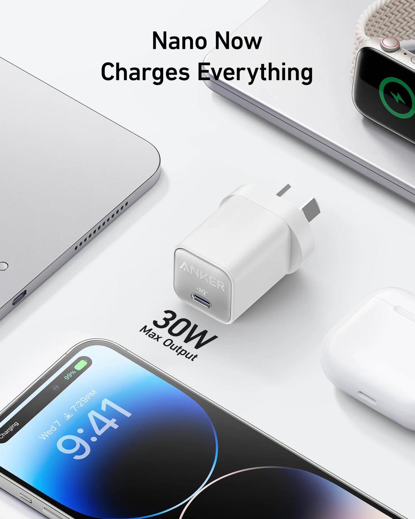 Anker 511 Wall Charger / Nano 3 / 30W / USB-C / A2147K11