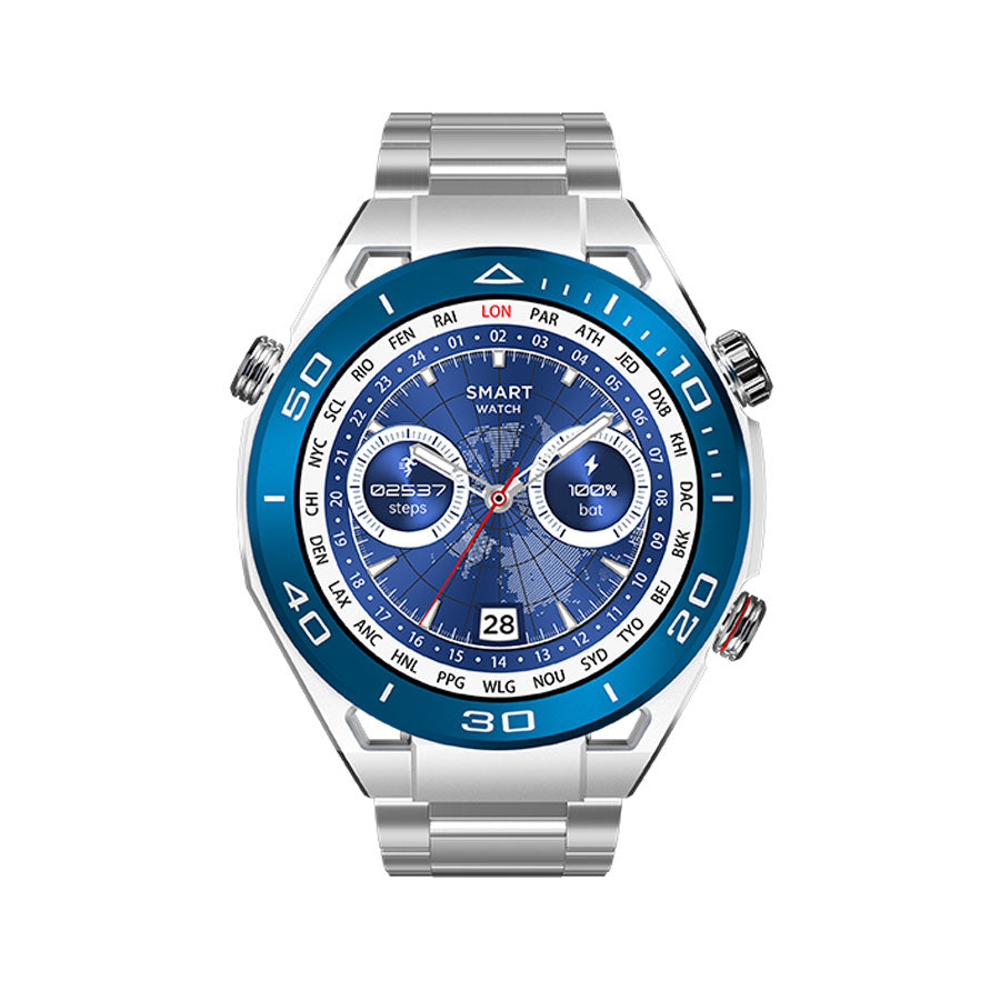 Admos A8 NFC Smart Watch Set - Silver