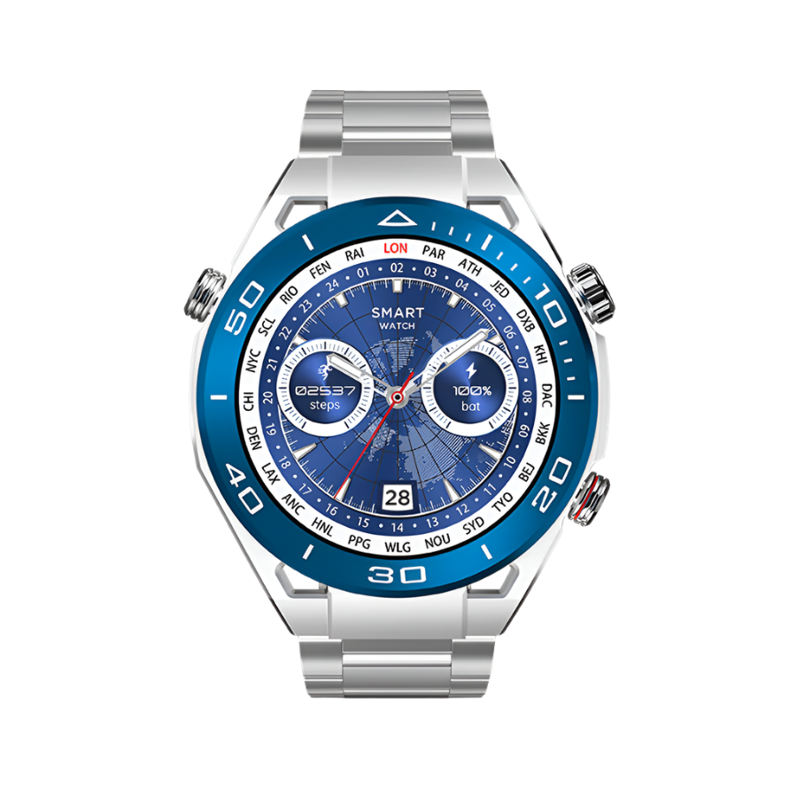Admos A8 NFC Smart Watch Set - Silver
