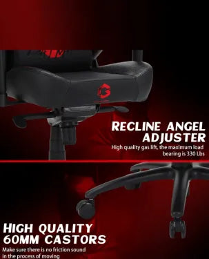 كرسي ألعاب GAMEON DC001 مع مسند ذراع رباعي الأبعاد قابل للتعديل وقاعدة معدنية