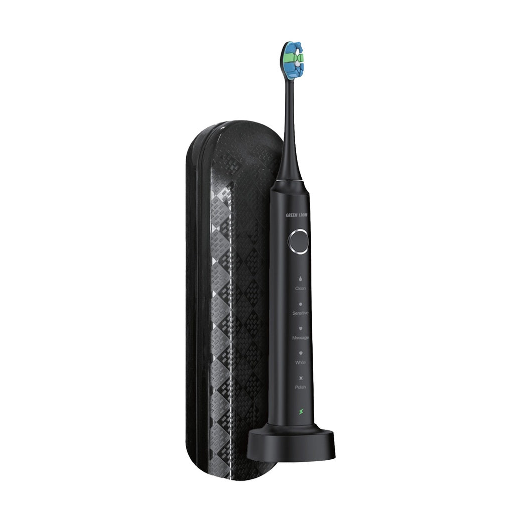 Green Lion Smart Brush Rechargeable Toothbrush - Black