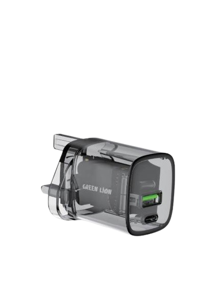Green Lion Transparent Wall Charger UK