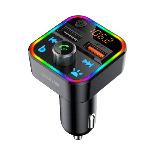 مجموعة جهاز إرسال FM للسيارة من Green Lion