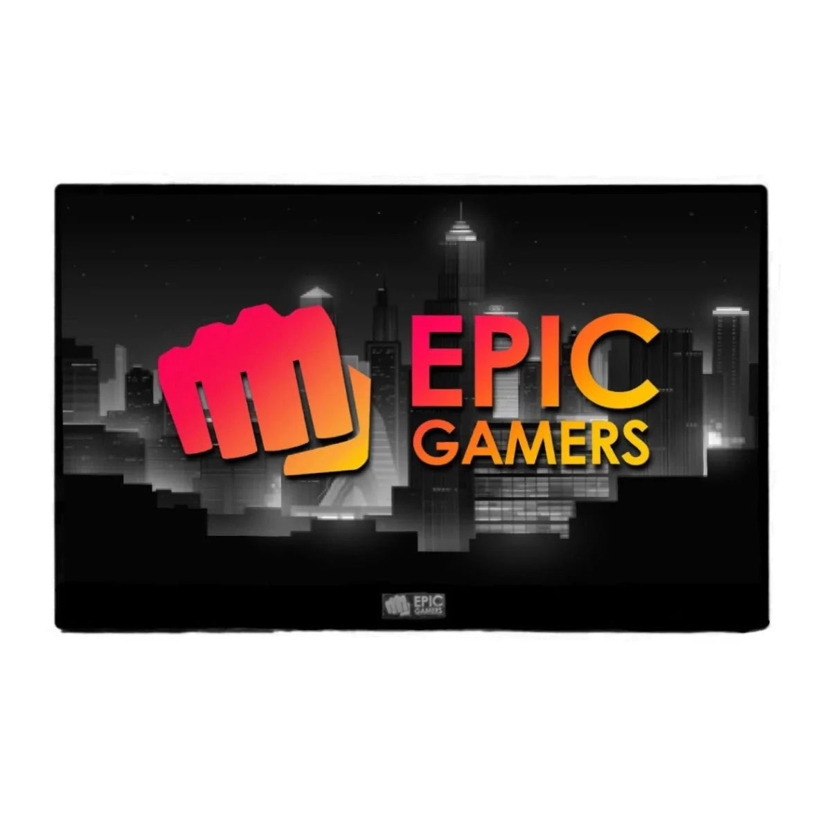 شاشة ألعاب Epic Gamers مقاس 15.8 بوصة IPS FHD، 60 هرتز، شاشة تعمل باللمس محمولة مع حامل