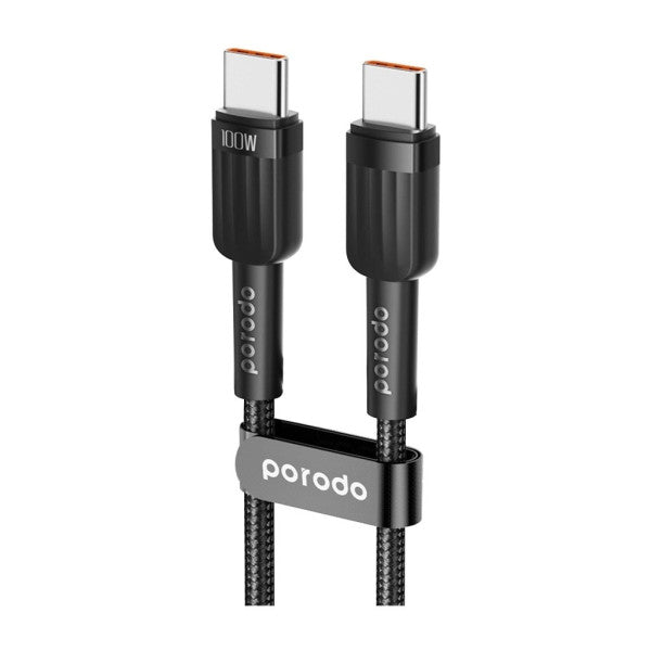 Porodo 50W Dual Port Car Charger PD 20W QC 30W with C to C Cable