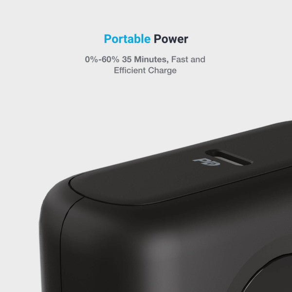 باور بانك صغير الحجم للغاية من باورولوجي بسعة 20000 مللي أمبير في الساعة وقوة 30 وات