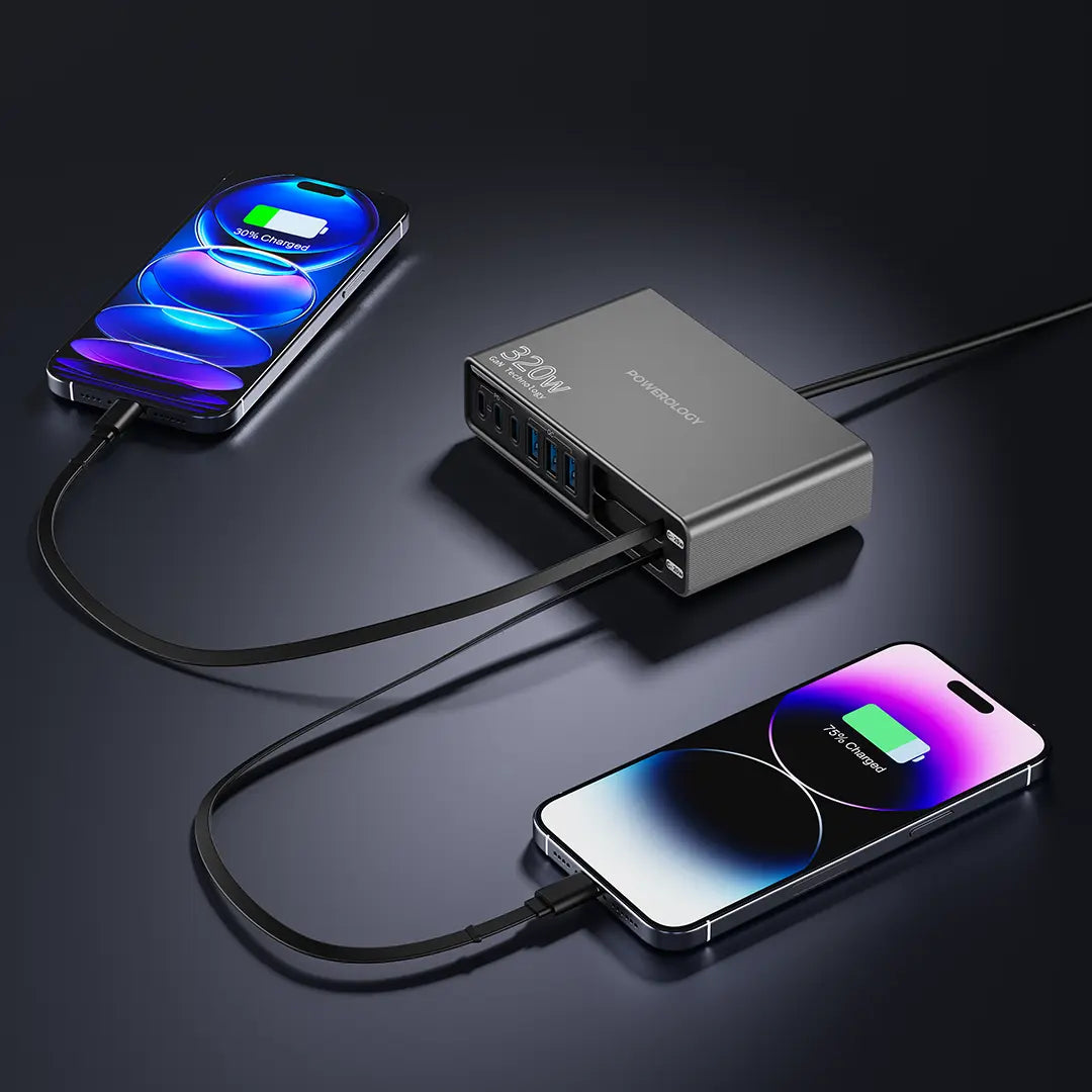 Powerology Univo Charging Station PD 100W - Black