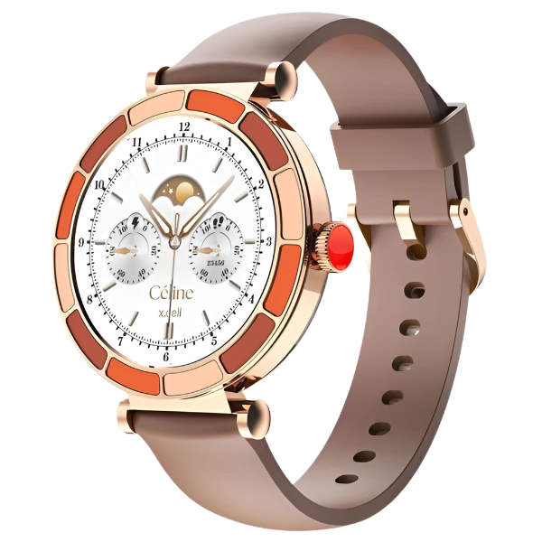 X.Cell Celine Smart Watch XL-WCH-CELINE-GLDFBRNS
