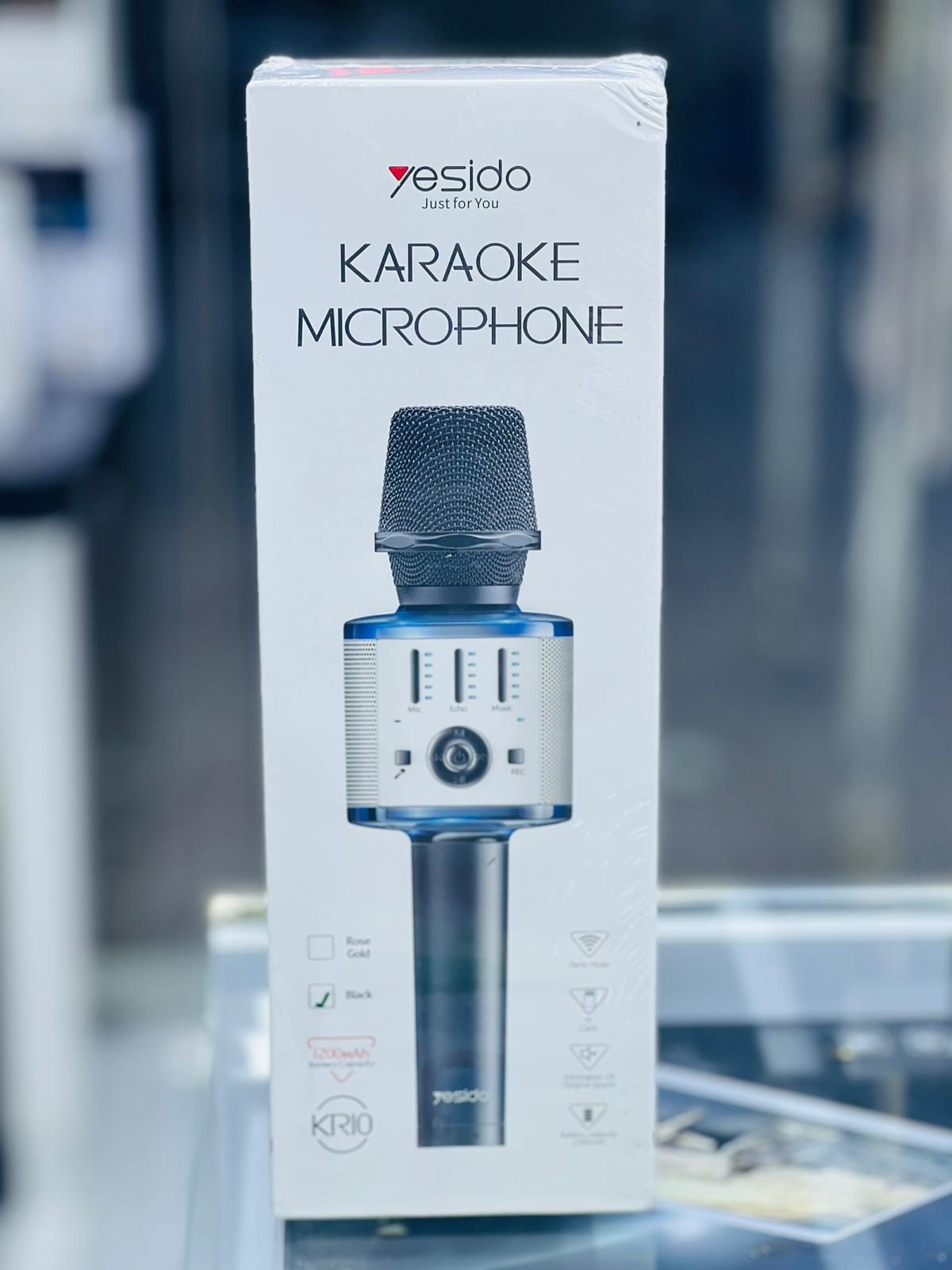 نظام الكاريوكي Yesido KR10 مع ميكروفون لاسلكي محمول للموسيقى والغناء