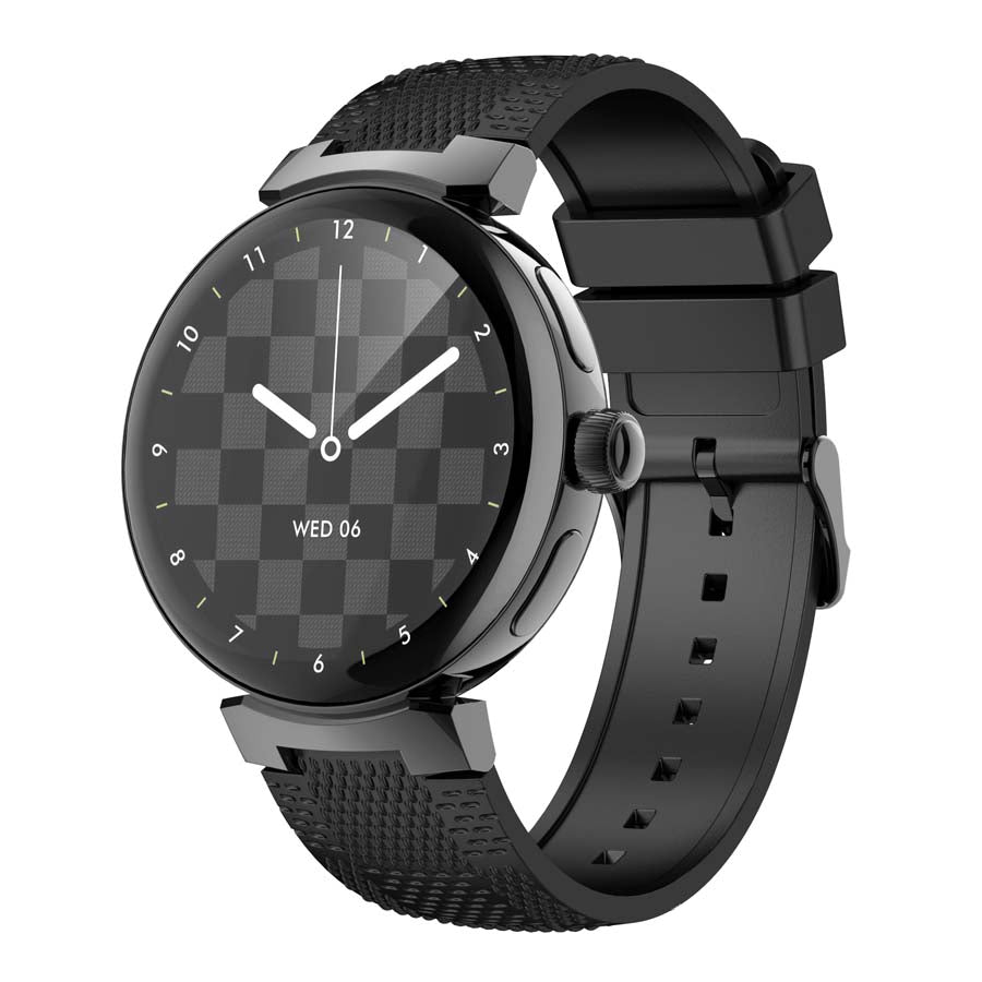 X.Cell Smart Watch Elite 3 Silicone Strap - Black
