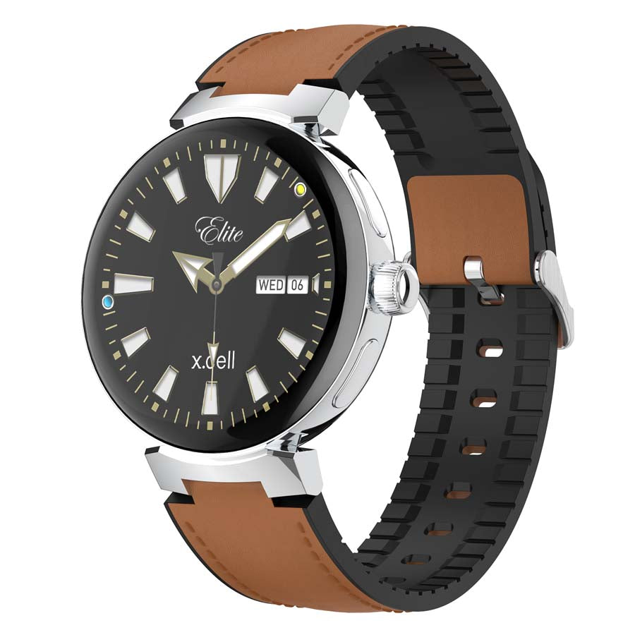 X.Cell Smart Watch Elite 3 Leather Strap - Brown
