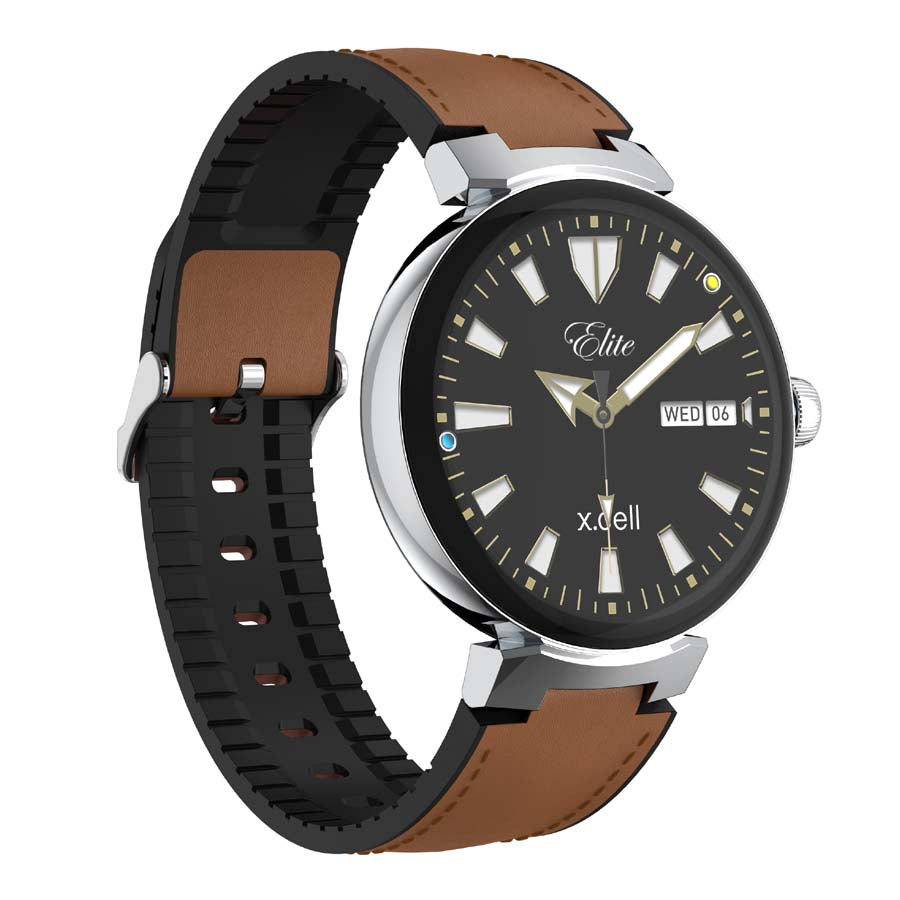 X.Cell Smart Watch Elite 3 Leather Strap - Brown