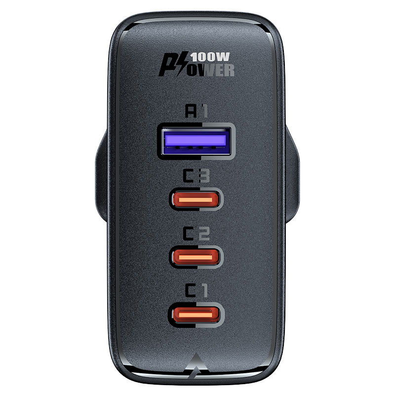 AceFast Fast Charge Wall Charger A40 PD100W GaN (3xUSB-C + USB-A) UK
