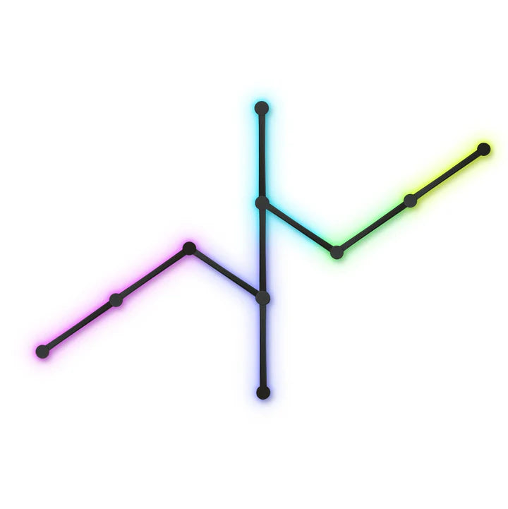 مجموعة أدوات بدء تشغيل Epic Gamers Glide ذات 9 خطوط إضاءة - أسود