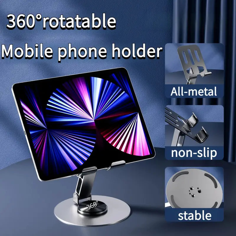 Carbon Steel Phone Holder, Suitable For Tablet And Mobile Phone