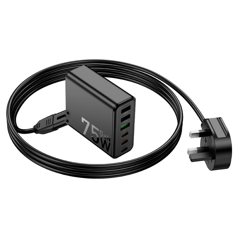 محطة شحن "C133B Earl" 75 وات PD45W + QC3.0 المملكة المتحدة