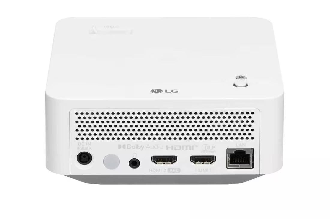 LG CineBeam LED Smart Portable Projector, White, PF510QAMA