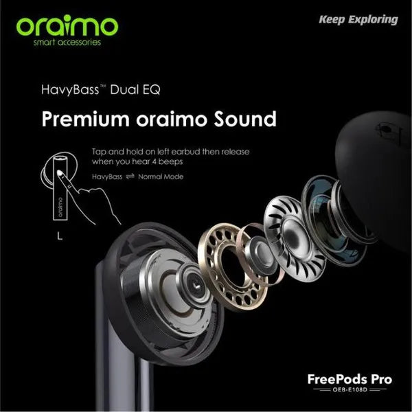 سماعات أذن Oraimo FreePods Pro ANC True Wireless من Oraimo OEB-E108D