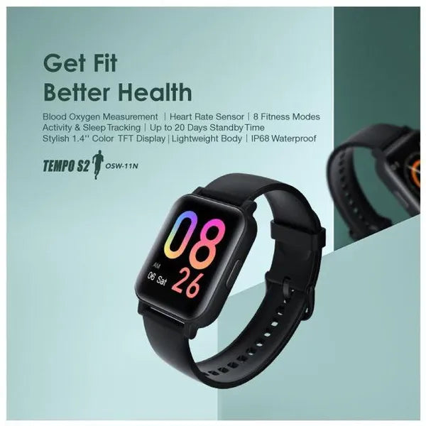 oraimo Tempo S2 1.4" TFT IP68 Smart Watch OSW-11N