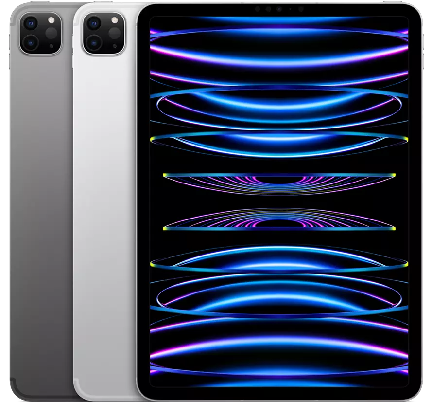أبل آيباد برو 2022 مقاس 12.9 بوصة، واي فاي + شبكة خلوية، سعة 1 تيرابايت، الجيل السادس