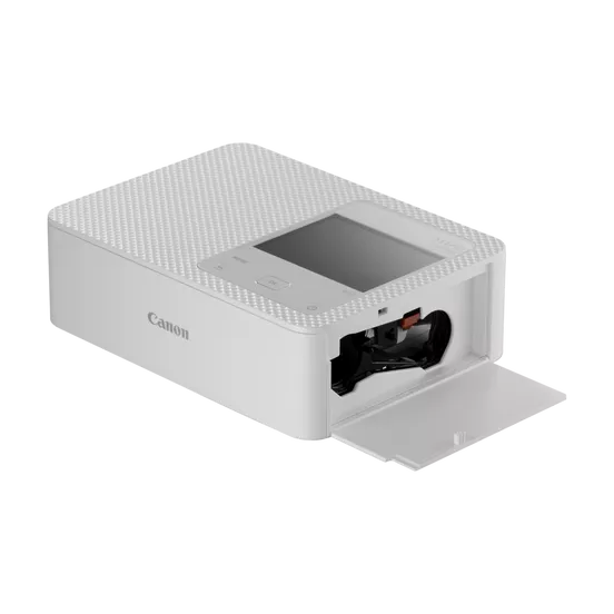 طابعة الصور المدمجة Canon Selphy CP1500 باللون الأبيض