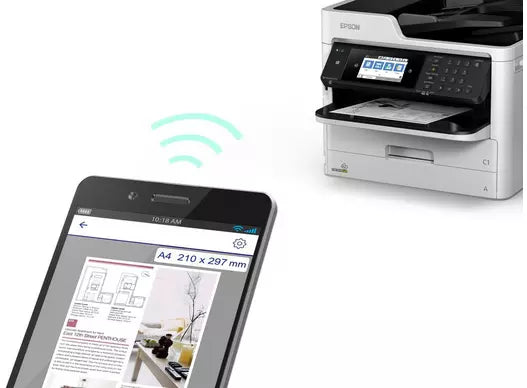 طابعة EPSON WorkForce Pro WF-M5799DWF أحادية اللون مزودة بخزان حبر للأعمال