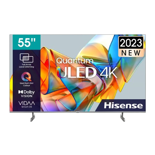 Hisense 55 inches Quantum ULED 4K Smart TV, Black, 55U6K