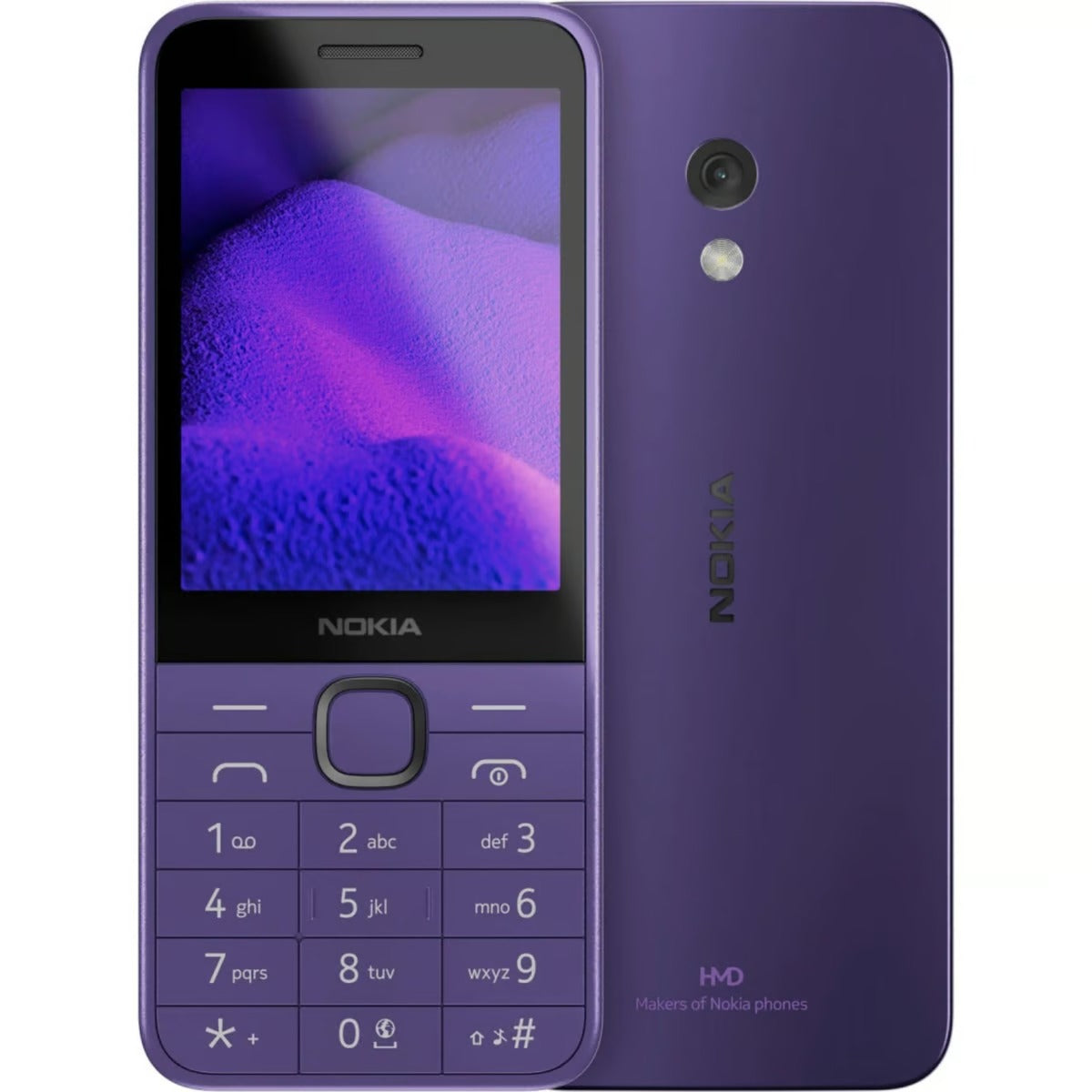 نوكيا 235 DS 4G مع منفذ Type-C (TA-1614) أسود، بنفسجي، أزرق