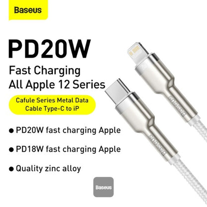 Baseus Cafule Series Metal Data Cable Type-C to Lightning iPhone PD 20W 2M - Black