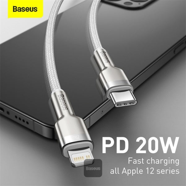 Baseus Cafule Series Metal Data Cable Type-C to Lightning iPhone PD 20W 2M - Black