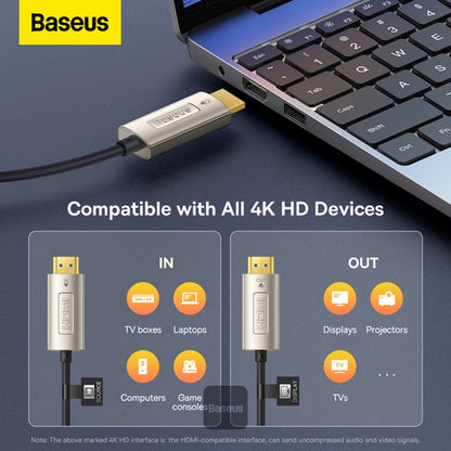 Baseus High Definition Series, Optic Fiber HDMI To HDMI 4K Adapter Cable 10M