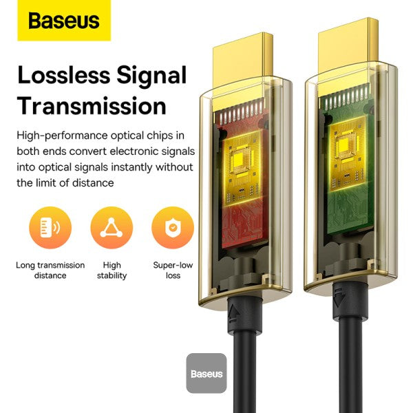 Baseus High Definition Series, Optic Fiber HDMI To HDMI 4K Adapter Cable 10M