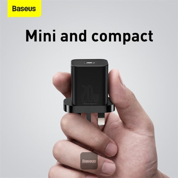 Baseus USB C Plug, 20W PD 3.0 Fast 6, Super Si Mini Compact USB C 6 Plug, Wall 2