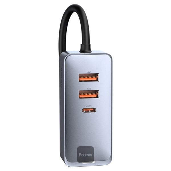 Baseus Share Together 3x USB / USB Type C car charger 120W PPS Quick Charge Power Delivery gray