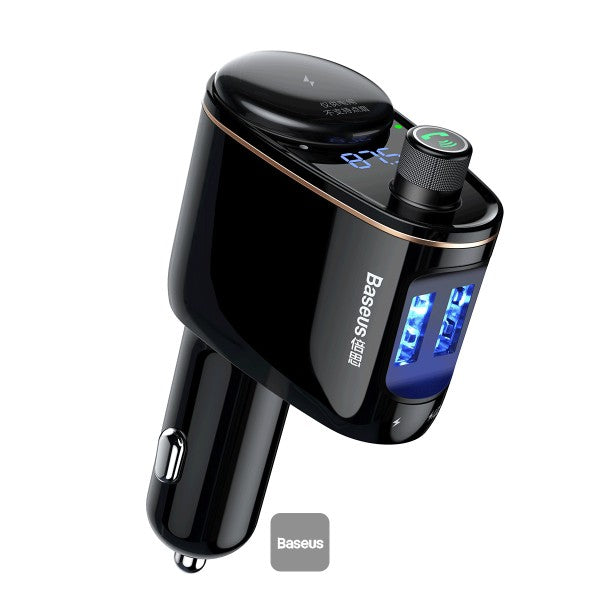 Baseus Locomotive Bluetooth MP3 Vehicle Charger Black