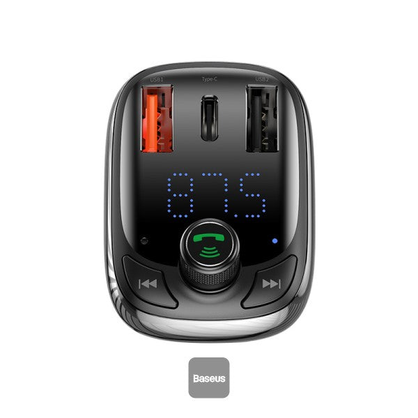 Baseus Transmitter FM TWS T-Typed S-13 (PPS Fast Charger Edition) Black
