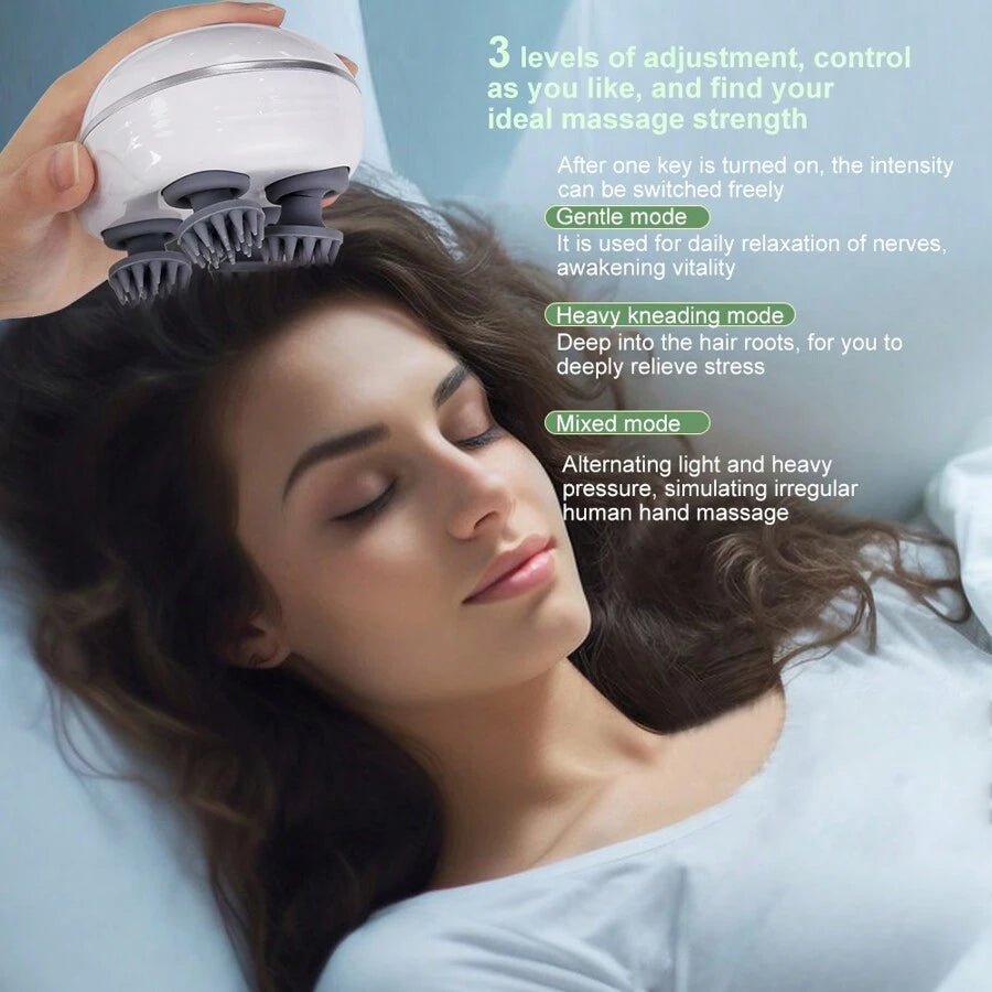 Electric Head Massager Body Massager Promote Blood Circulation Wireless Smart Scalp Massager Massage Relax Relieve Fatigue