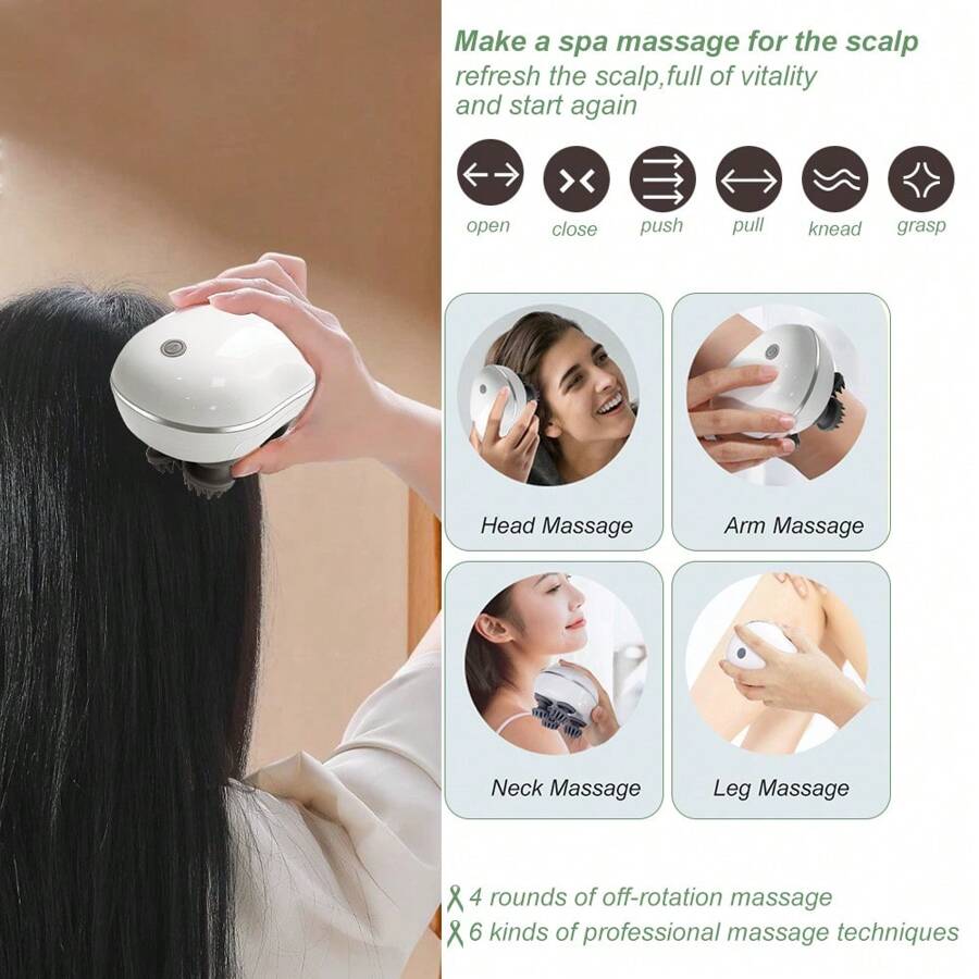 Electric Head Massager Body Massager Promote Blood Circulation Wireless Smart Scalp Massager Massage Relax Relieve Fatigue