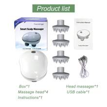 Electric Head Massager Body Massager Promote Blood Circulation Wireless Smart Scalp Massager Massage Relax Relieve Fatigue